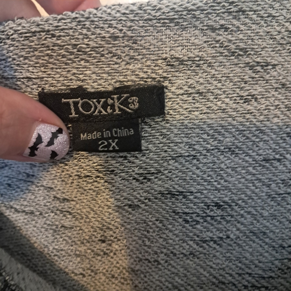💰Toxiks Gray Marled Terrycloth Sleeveless Jumpsuit - Picture 2 of 8